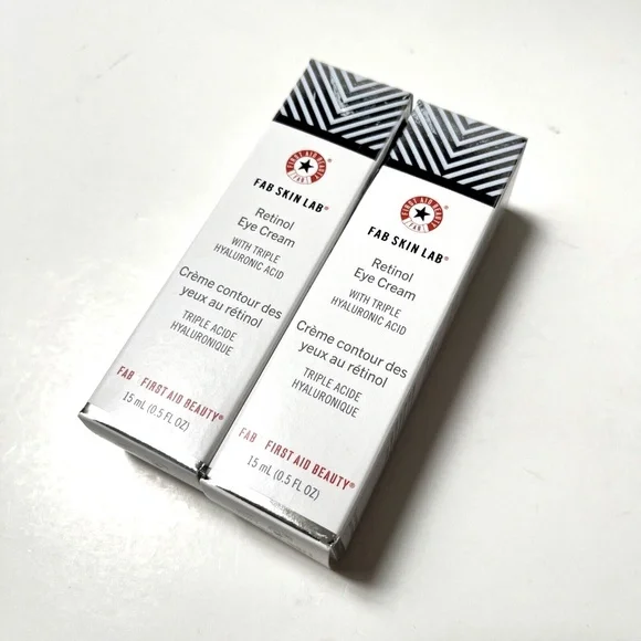 Lot 2pc New FAB FIRST AID BEAUTY Eye Duty Niacinamide Brightening Cream 15ml